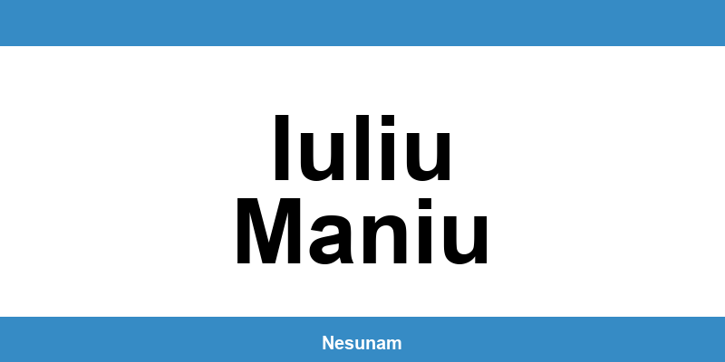 Numărul de telefon DIGI pentru Iuliu Maniu